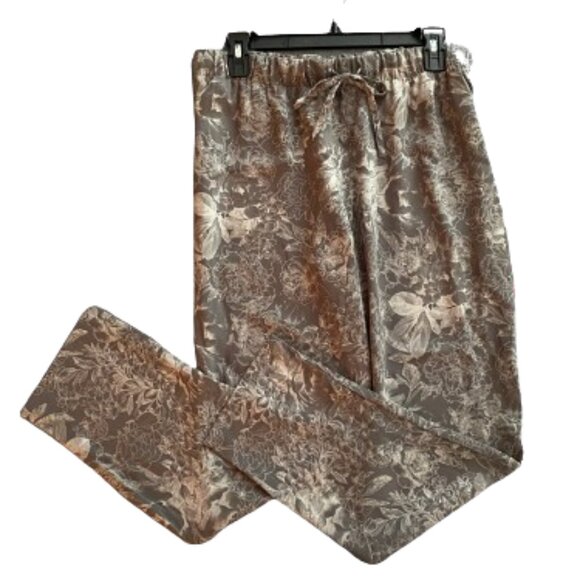 NWOT Silky Gray Floral Xhilaration Sleepwear Pants size Medium - Picture 1 of 11
